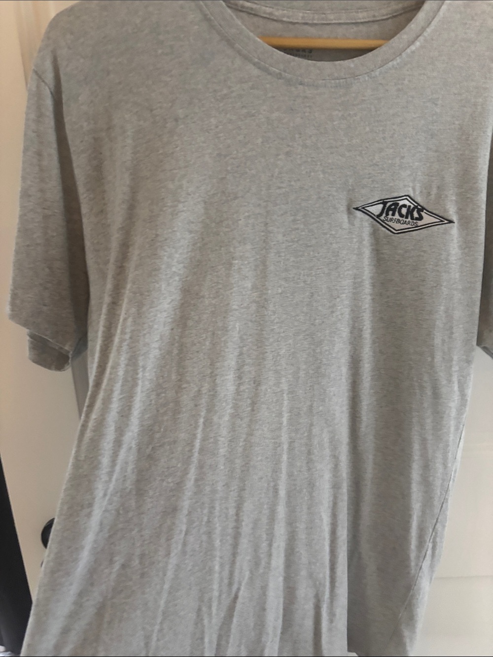 Grey Crew Neck T‑Shirt